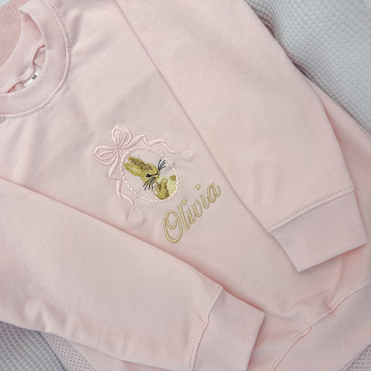 Gepersonaliseerde sweater roze